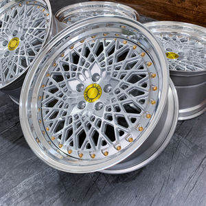 Mforged 22 "24" 2pc Roue forgée avec <span class=keywords><strong>logo</strong></span> personnalisé 3 pièces pour roue <span class=keywords><strong>BMW</strong></span> <span class=keywords><strong>E46</strong></span> Nouvelle finition brillante en alliage d'aluminium - Product Image 5