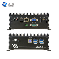Mini PC industriel sans ventilateur Intel 5205U N100 J4125 double affichage VGA HDMI COM LAN WiFi pour l'informatique de pointe (Edge AI) et l'IoT