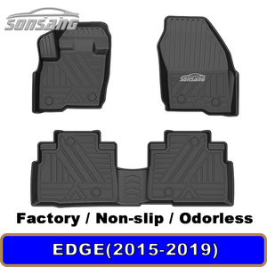 SONSANG Custom Fit 3D TPE Tapis de voiture imperméables Revêtements de sol robustes pour modèles Ford Edge et <span class=keywords><strong>BMW</strong></span> Tapis de voiture tous temps - Product Image 3