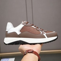 Chaussures Décontractées Sportives Homme Printemps-Été-Automne-Hiver, Mocassins de Course Lumineux Tendance Mode en Cuir de Vachette, Souples et Rehaussantes