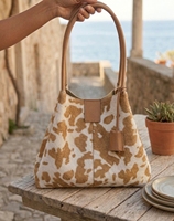 Sac fourre-tout en cuir de fourrure de cheval pour femme, sac à bandoulière en cuir véritable