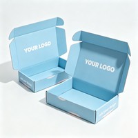 Boîtes en papier personnalisées en gros pour cadeaux et vêtements, boîte en carton ondulé pliable avec logo, boîte d'expédition empilable
