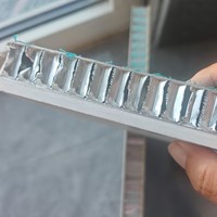 Panneau composite léger en granit et aluminium alvéolaire, résistant au feu et à l'eau, écologique, design moderne, façade murale extérieure