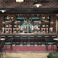 Ensembles de meubles pour restaurants avec personnalisation complète de la pièce, design d'intérieur, comptoir de bar commercial, décoration, rénovation de magasin