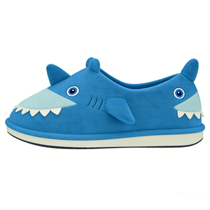 Chaussons requin personnalisables pour enfants, Chaussons d'intérieur requin bleu, Chaussons requin enveloppants, Chaussures d'intérieur fermées pour garçons motif animal - Product Image 4