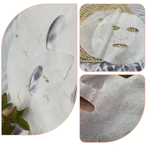 Mascarilla de caléndula de fibra <span class=keywords><strong>lyocell</strong></span> 65gsm, mascarilla facial con hoja de pétalos de flores, fabricante para el cuidado de la piel, mascarilla facial china de papel - Product Image 6
