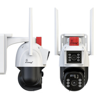 Caméra CCTV extérieure Hienergy 6MP V380pro à double objectif, étanche IP66, suivi automatique, détection de mouvement, éclairage, alarme vocale, 4G