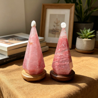 Handpolierter Rhodonit-Diamant-Turm Kristallspitze Natürlicher Edelstein-Obelisk Zauberstab Ornament Heilkristall Handwerk Geschenk