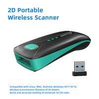 Escáner de Código de Barras Inalámbrico USB KYM 2.4G, Lector de Bolsillo de 1500mAh en Stock para Supermercados y Tiendas Minoristas