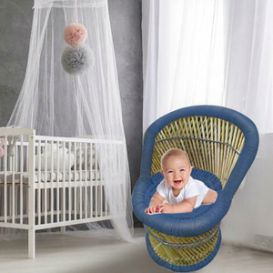 Chaise d'enfant moderne et mignonne, accessoire de photographie pour nouveau-nés de 0 à 4 ans, en bambou écologique, pour usage en villa, chaise haute pour repas - Product Image 1