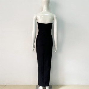 top quality Women's Sleeveless Midi Dresses Elegant Evening Banquet <b>Lady</b> Solid Pattern Woven Eco-Friendly and Washable - Product Image 6