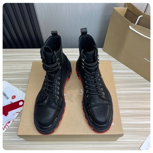 Botas Chelsea Retro de Diseño de Lujo para Hombre 2026, de Cuero con Tacón Rojo, Suela de Goma, Hechas a Mano, Impermeables, que Aumentan la Estatura - Product Image 5