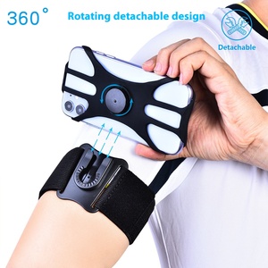 Sacs de bras de sport rotatifs et amovibles personnalisés avec sangle de poignet, étui pour téléphone portable, doublure en PVC, sac de poignet respirant pour la course à pied et le cyclisme - Product Image 2