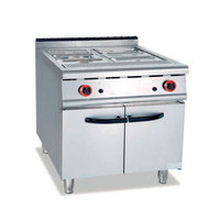 Gewerbliche Küchenausstattung Freistehender Edelstahl Gas-Bain-Marie-Topf Buffet-Speisenwärmer für Restaurants