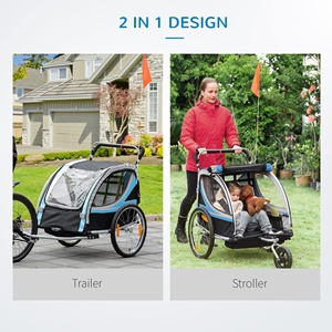 Trois roues en métal sécurité Pet Biker Cargo <span class=keywords><strong>remorque</strong></span> transport détachable Durable voyage vélo <span class=keywords><strong>remorque</strong></span> <span class=keywords><strong>pour</strong></span> enfants - Product Image 3