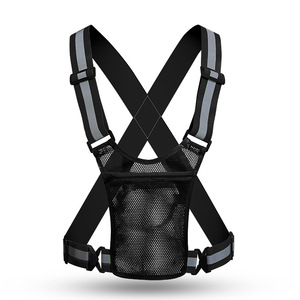 Gilet esterno in esecuzione per telefono con cinture riflettenti ad alta visibilità <span class=keywords><strong>abbigliamento</strong></span> di sicurezza elastico - Product Image 4