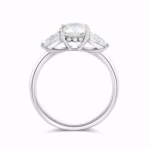 Anillo de Plata de Ley 925 de Alta Calidad, Anillo de Compromiso y Boda con Circonita Cúbica, Moderno - Product Image 3