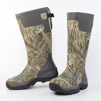 Bottes de pluie en caoutchouc imperméables et isolées thermiquement pour hommes, antidérapantes, en néoprène