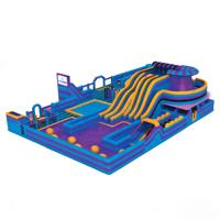 Parcours d'obstacles gonflable commercial pour adultes : Jeux gonflables géants pour aire de jeux, défis et châteaux gonflables