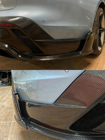   Kit carrosserie en fibre de carbone sèche style M pour Taycan, accessoires automobiles, lèvre arrière pour Taycan