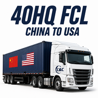 Expédition de conteneurs complets 40HQ de Chine vers les États-Unis, fret maritime FCL, transitaire maritime