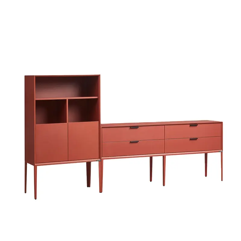 AJJ T12 luz designer de luxo minimalista pintura decoração gabinete Italiano moderno armário de armazenamento gabinete entrada de alta-perna