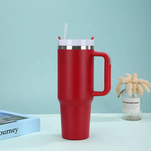 Mug <span class=keywords><strong>de</strong></span> voyage isotherme en acier inoxydable à double paroi <span class=keywords><strong>de</strong></span> 1200 ml avec poignée, paille et couvercle réutilisable pour le <span class=keywords><strong>camping</strong></span> - Product Image 1