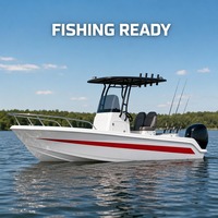 Bateau Chaser 430 avec remorque, bateau de pêche à console centrale de 14 pieds, en fibre de verre, certifié CE, pour utilisation en lac et en mer