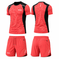 Ensemble de vêtements de sport personnalisés, sublimation, 100% polyester, respirant, séchage rapide, vêtements d'entraînement