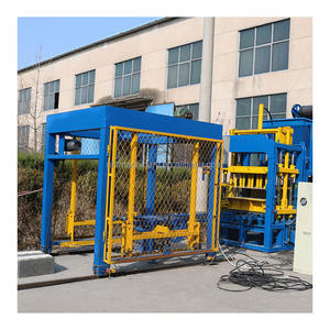 Línea de Producción de Ladrillos QT4-15S, Máquina de Ladrillos de Hormigón Equipada con Mezcladora JS500/Cinta Transportadora, Adquisición Integral - Product Image 4