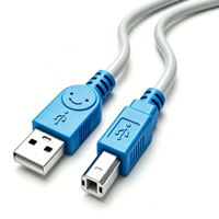 Cable de Impresora USB 2.0 de Alta Velocidad, Cable de Datos USB A a B para Impresora HP, Canon, Epson, Dell, Brother, Laptop, Fax