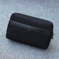 Tas tangan seni kanvas baru tas genggam dompet kain nilon pria musim panas Korea pasang kapasitas besar