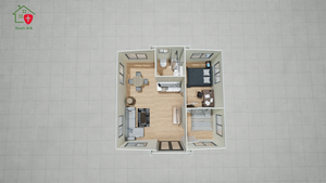 Casa Contenedor Desmontable de Lujo de 20/40 Pies - Villa Prefabricada para Uso en Exteriores, Almacenes y Patios, Móvil, Portátil y Expandible - Product Image 6