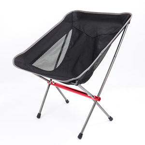 Hot verkopende zwarte strandcampingstoel voor buiten, draagbare visstoel met lage rugleuning - Product Image 2