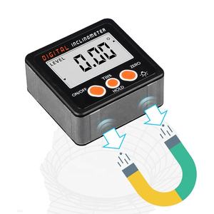 منقلة رقمية صغيرة مقياس الميل صندوق مستوى إلكتروني مقياس زاوية من سبائك الألومنيوم قاعدة مغناطيسية مقياس الميل الرقمي - Product Image 1