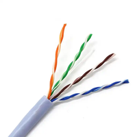 Kabel Patch FTP tembaga asli Cat 5e 305m kabel Patch UTP Cat5e dalam ruangan untuk kategori komunikasi