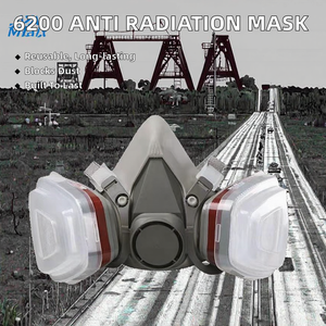 6200 Masker Setengah Wajah Silikon Kustom yang Dapat Digunakan Kembali dengan Filter CBRN, Anti Radiasi, <span class=keywords><strong>Respirator</strong></span> Taktis - Product Image 2