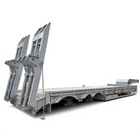 Semi Trailer Lowbed Baja Tarik Tinggi 60 Ton untuk Transportasi Berat di Pasar Australia dan Timur Tengah