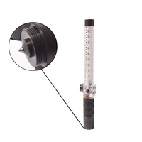 Bâton de signalisation LED haute intensité sonore de 35,5 cm avec sifflet, bâton de sécurité pour contrôle de la circulation, bâton lumineux magnétique d'avertissement