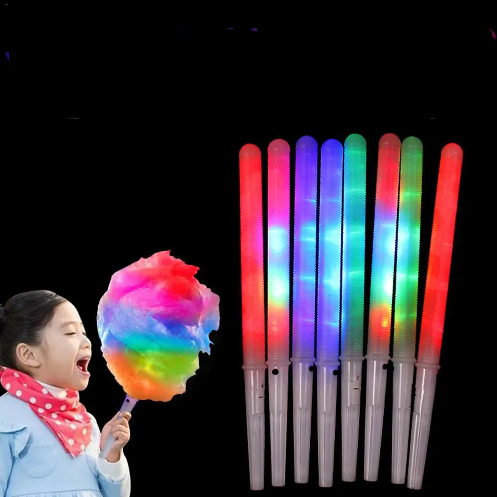 Cotton Candy Light Cones colorato incandescente luminoso cono Stick bomboniere fornitura colore lampeggiante Cocina Artigos Para