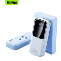 Banque d'alimentation de grande capacité 20000mAh avec affichage LED intégré 4 câbles PD chargeur portable à charge rapide USB-C