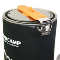 STARCAMP 1800ml Système de cuisson pour le camping en plein air Fastboil Jet Cooker Cuisinière à gaz avec pot en acier pour la randonnée Propane Butane Carburant