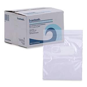 Boardwalk 7 In. X 8 In. Sacs de conservation alimentaire transparents refermables de 1 litre, 500 par boîte - Product Image 1