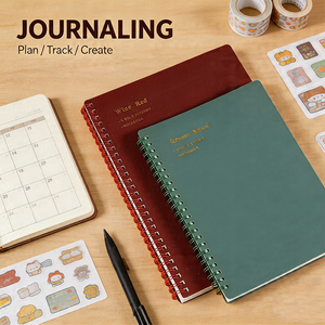 Bloc-notes spirale avec couverture en PU, format A5, durable, plusieurs couleurs, Sheng Kang Industry - Product Image 3