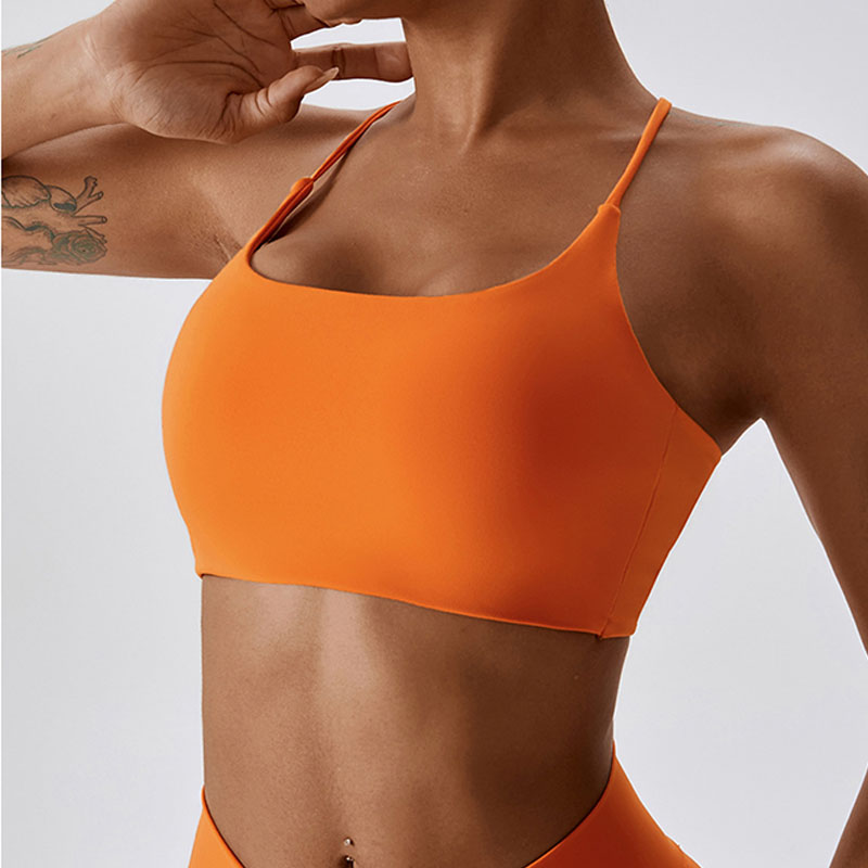 Factory Supply Cross Backless Crop Sports Bras Woman Gym Sling Yoga Breathable Sexy Tops