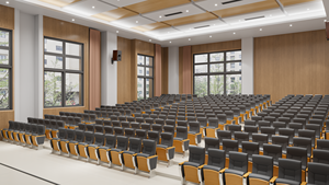 Theatre lecture เก้าอี้โบสถ์พับได้, เก้าอี้ห้องโถงต้อนรับเก้าอี้เท้าแขนที่นั่งหอประชุม - Product Image 5