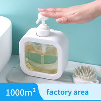 Flacon pompe portable grande capacité pour désinfectant pour les mains, émulsion, lessive, gel douche – Idéal pour les voyages d'affaires