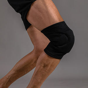 Meilleure vente de genouillères de danse de poteau de compression collantes manchon de soutien de genou en nylon élastique de volley-ball - Product Image 5