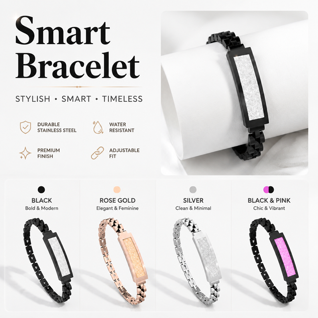 Smart Bracelet Watch AI Sleep Analysis Fitness Health Monitoring Alarm Clock Activities Tracking Zinc Alloy IP68 Waterproof