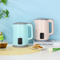 Bouilloire électrique moderne en acier inoxydable avec contrôle de la température, portable pour les hôtels, les foyers, logo personnalisable pour des idées cadeaux, 220v